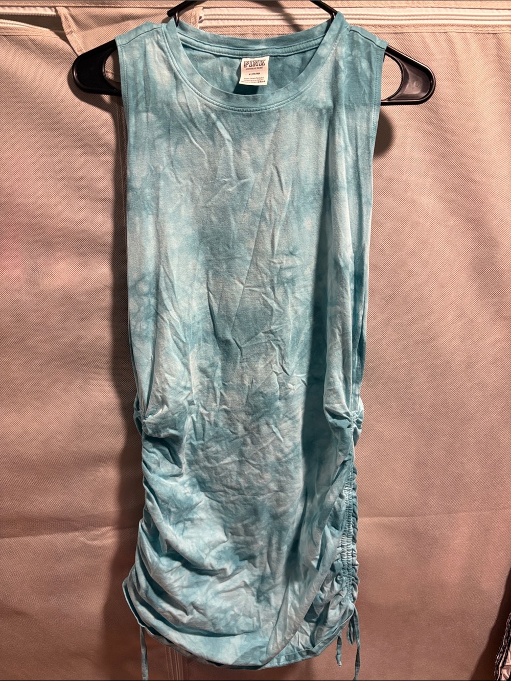 PINK Victoria's Secret Light Blue Tie-Dye Tank Dress